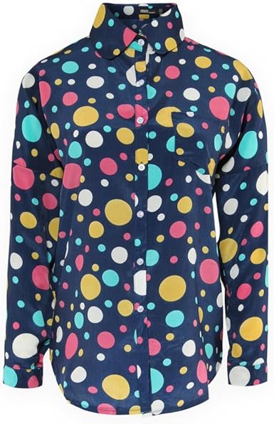colorful polka dot shirt