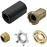 HSOKEW Mercury Prop Hub Kit, 835257Q1 Hub Kit 835257K1 Mercruiser Alpha One Propeller Replacement Quicksilver Brass Material, for 40-60 HP CT, 70-250 HP, Force 90-120, Verado 150-300