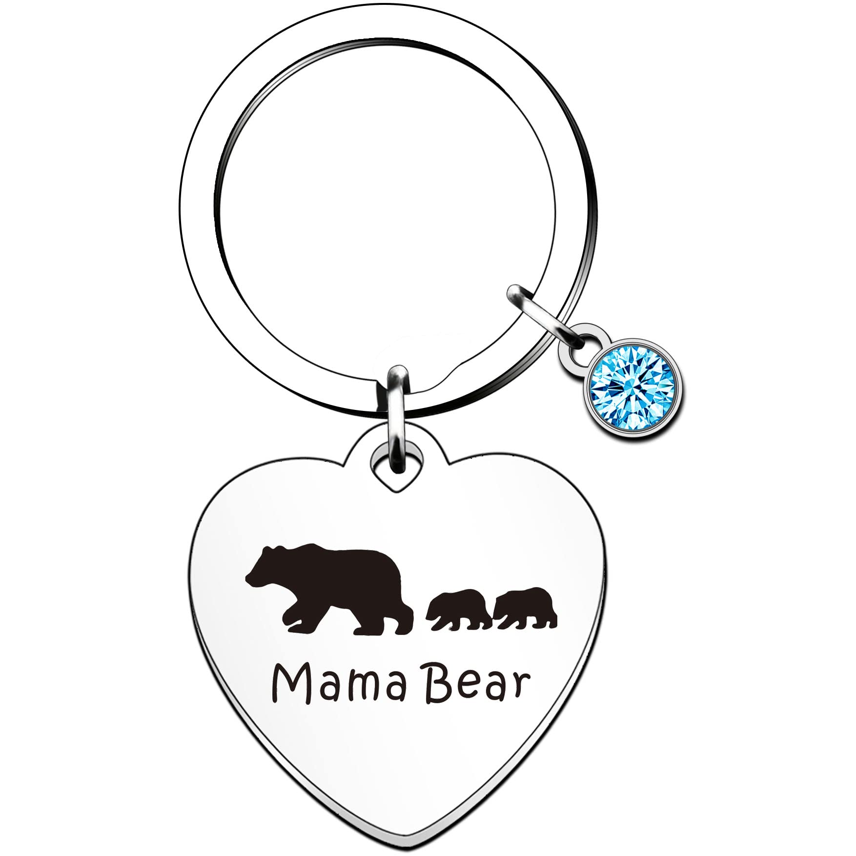 HULALA Mum Gifts Mum Keyring From Daughter Son Mother Mummy Mom Gifts Christmas Birthday Mothers Day Mama Bear Keychain