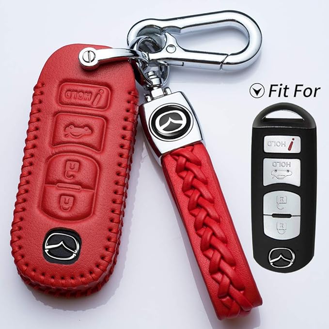 Hey Kaulor for Mazda Key Fob Cover Case Keyless Jacket