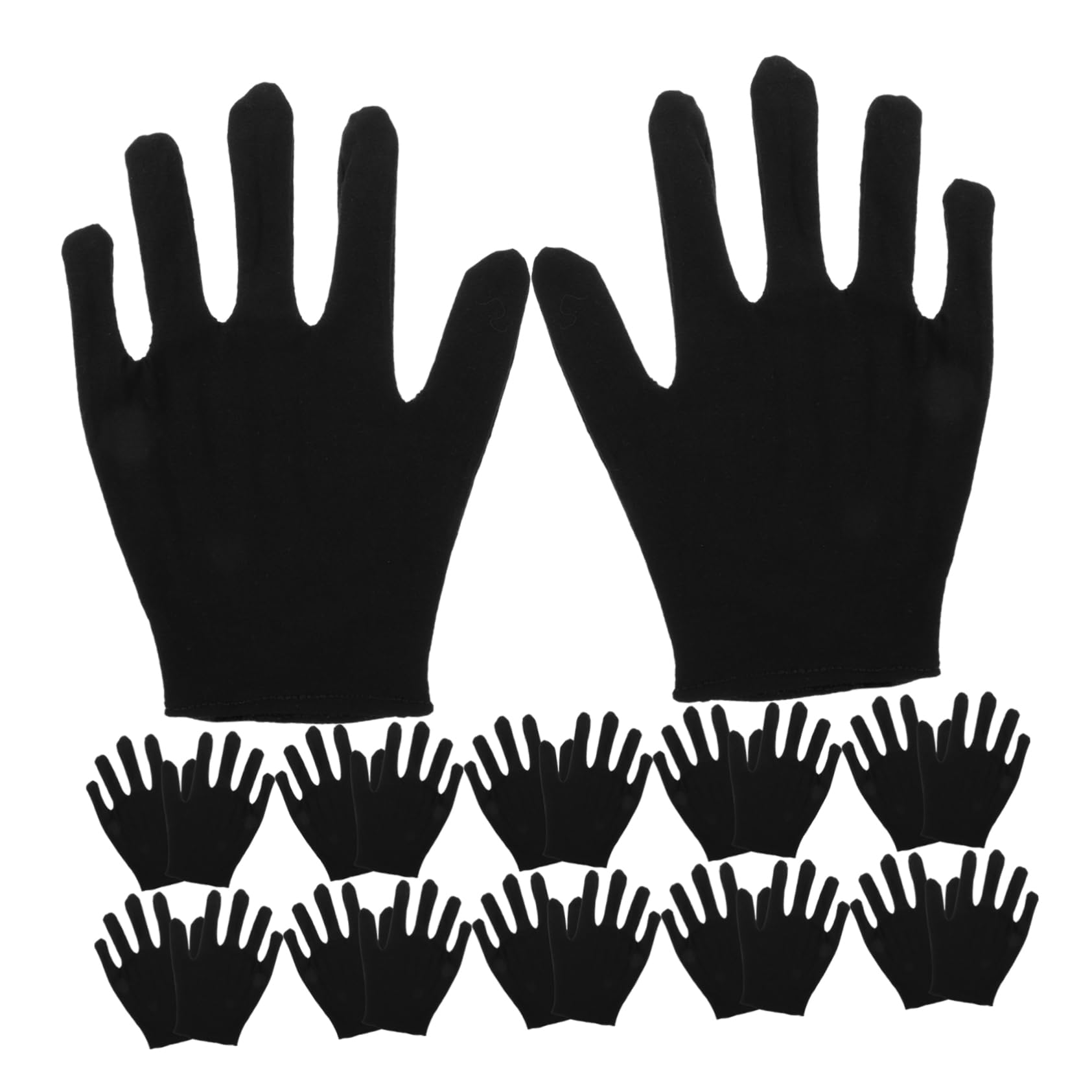 Beaupretty 12 Pairs Moisturizing Cotton Cosmetic Hand Spa Coin Jewelry Hand Protective - L