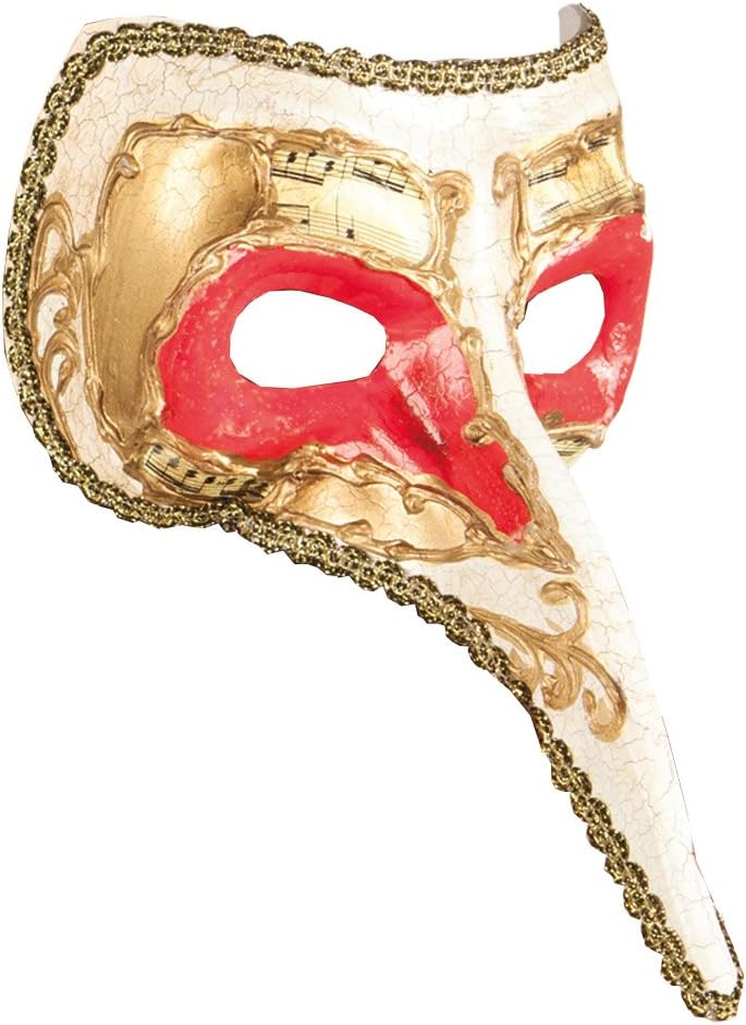 Maschera Veneta Bassa E Con Un Gran Naso