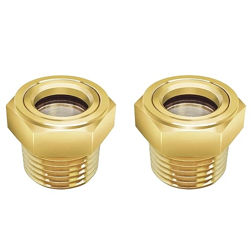 3/4 Npt Male Air Compressor Oil Level Sight Glass Hex Head Heavy Duty