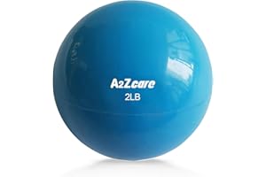 A2ZCARE Toning Ball - Weighted Toning Exercise Ball - Soft Weighted Medicine Ball for Pilates, Yoga, Physical Therapy and Fitness