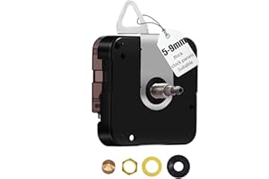 DEEWISH Large Wall Clock 12888 Movement Replacement, I Shaft High Torque Clock Parts, Quartz Clock Mechanism Battery Operated, Giant Wall Clock Motor Repair DIY (DW-12888-I, No Hands)