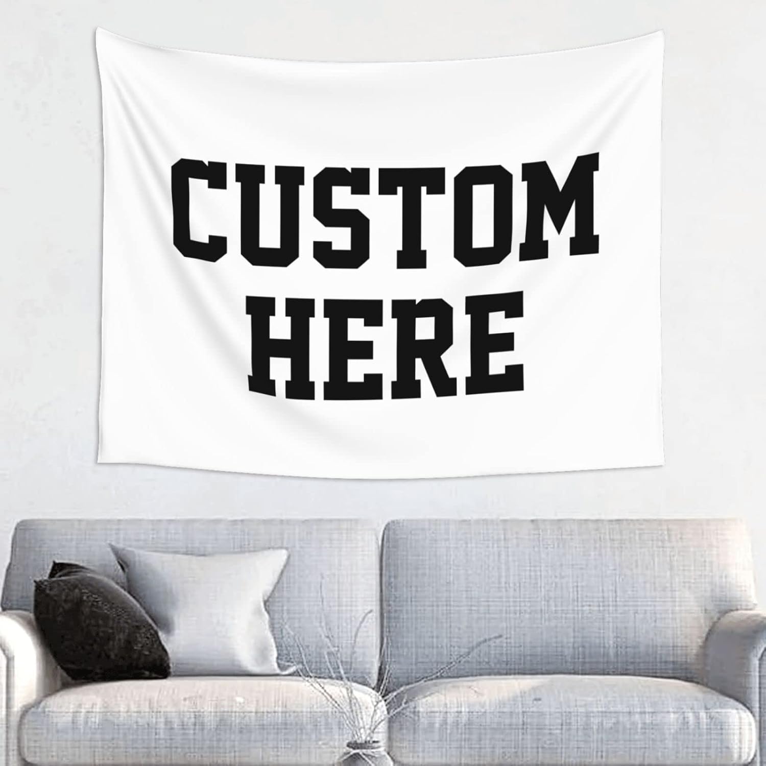 Tapestries - Custom Wall Tapestry Personalized Image Text Custom Tapestry Wedding Funny Backdrop 37''W X 29''L Tapestries, White,Dormitory