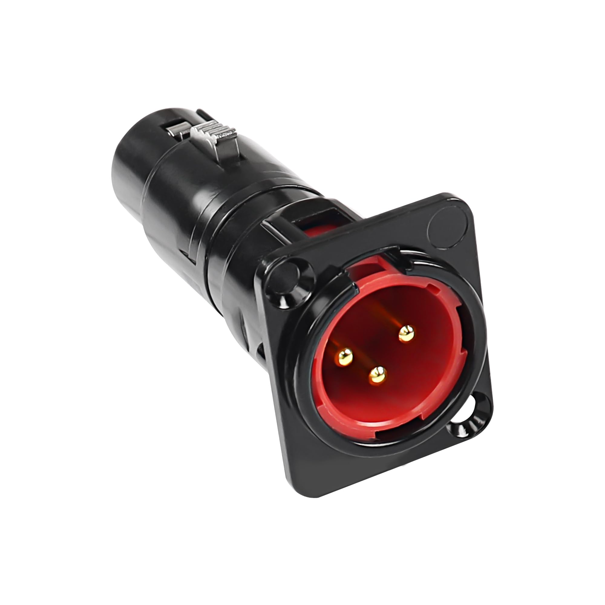 MEIRIYFA XLR 3 Pin Male to Female Pass Through Panel Mount Jack, XLR 3PIN Adapter Feed/Pass Thru Converter Compatible with Microphone, Mixer