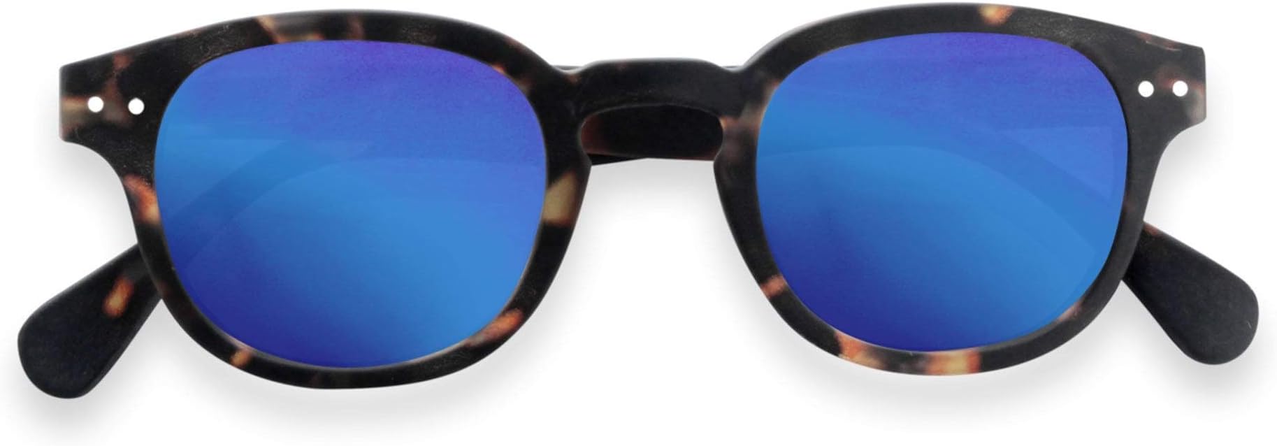 IZIPIZI #C Tortoise With Blue Lenses Sunglasses