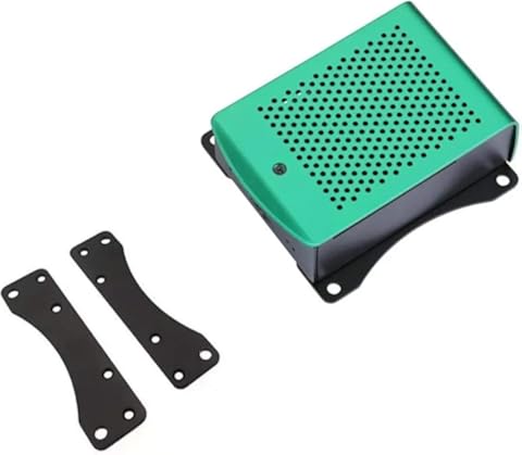 para Raspberry Pi 3 Modelo B + Caja de Aluminio con Ventilador Caja de Metal Plata Verde Negro Caja RPI 3 Caja para Raspberry Pi - Plata
