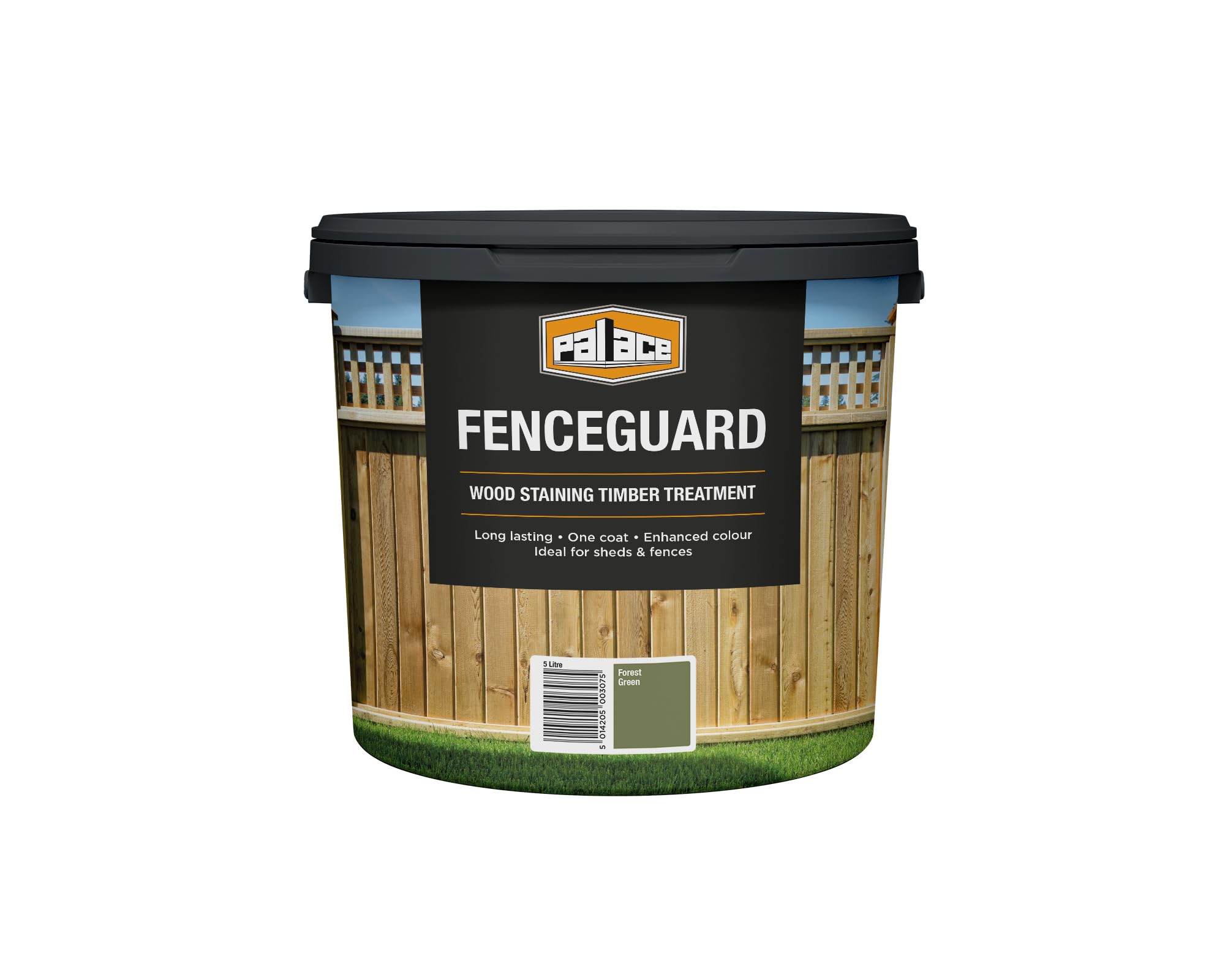 Palace Fenceguard Forest Green 5 Litre - Weather-Resistant Exterior Wood Stain for Fences & Garden Structures