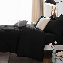 CozyLux Queen Comforter Set with Sheets 7 Pieces