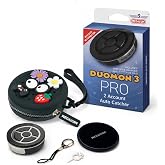 megacom DuoMon3 PRO 1P/2P Pocket Go Auto Catcher, Auto-Reconnect w/Pad | 1-Touch Reconnect,Hourly Auto Reconnection, 65ft Bluetooth, IPX7, Type-C &amp; Wireless Charging, App-Controlled Vibration/Sound