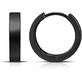 Gacimy Gold Huggie Hoop Earrings for Women 14k Gold Plated, Small Hoop Earrings for Women, 1/2 Inch Yellow Color Earrings for Women