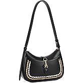 Telena Shoulder Bag for Women, Small Shoulder Purse Vegan Leather Hobo Handbag with Adjustable Strap