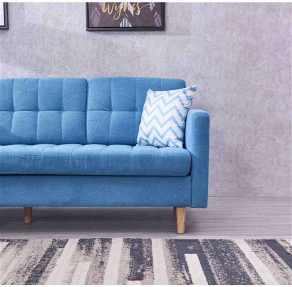 Mucheng Zi Sofa Soft Mid Century Modern Chaise Sectional Fabric Sofa Couch Color Blue Amazon Co Uk Kitchen Home