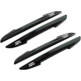 Hypersonic Black Car Door Edge Guard Trim Molding Crash Scratch Protector 2Pcs