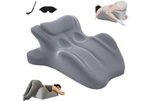 Chiro Monk Couple Pillow, Couples Pillow for Intimacy, 27° Angle Perfect Position, Ergonomic Posture Support for Spinal, Mult