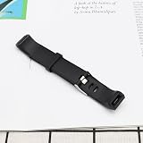 OTOTEC Silicone Watch Strap for ID115Plus HR Smartwatch - Black 170-225mm view 5