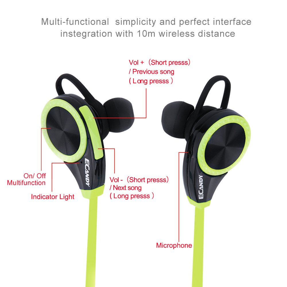 Auriculares Bluetooth 4.0 LOBKIN deportivos!Manos libres incorporado y microfono