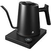 Greater Goods Electric Gooseneck Kettle, 1200W Stainless Steel with Precision Temperature Control, Fast Boil, BPA-Free, Ideal