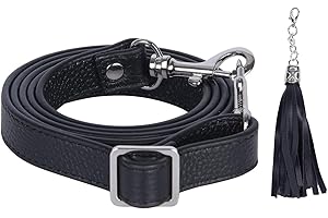 VanEnjoy Full Grain Leather Adjustable Crossbody Straps Replacement - 0.7” Wide, 25”-51” Long