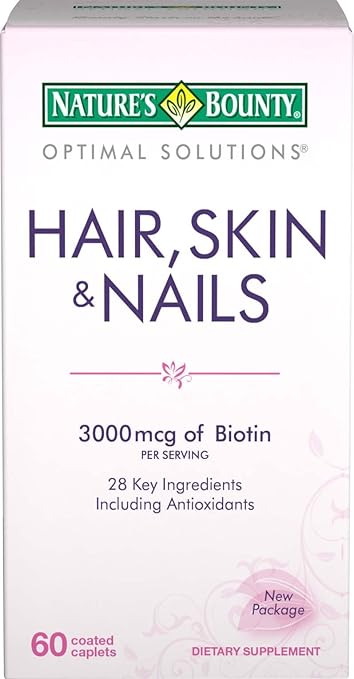 Amazon Com Nature S Bounty Hair Skin Nails 60 Caplets Health