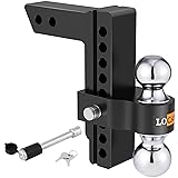 LOCAME Adjustable Trailer Hitch, Fits 2-Inch