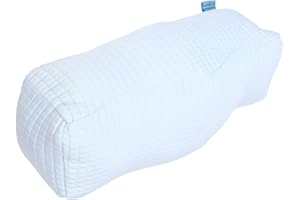 Beavorty Leg Elevation Pillow for Circulation, Comfortable Knee Pillow with Lake Blue Cover, Multifunctional