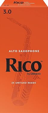D’Addario Rico Alto Sax Reeds 3.0 25 Pack for Beginners view 1