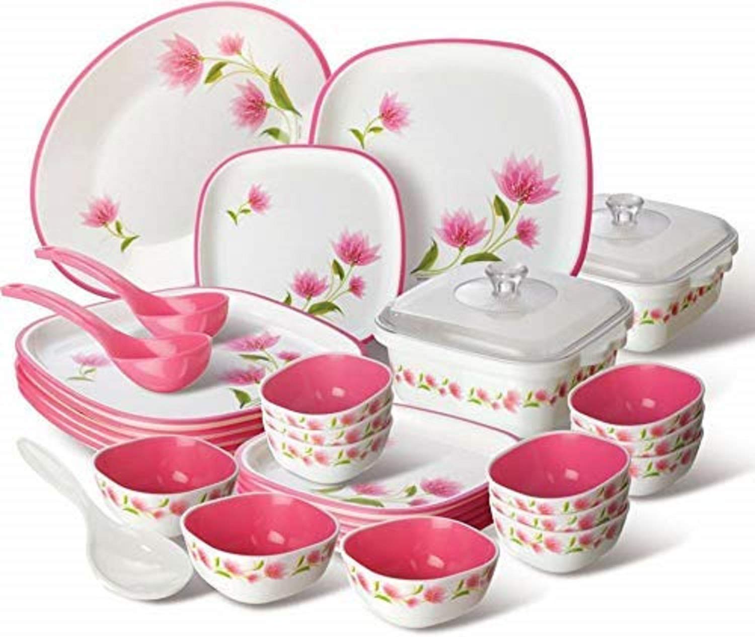 Buy Nayasa Plastic Printed Dinner Set 
