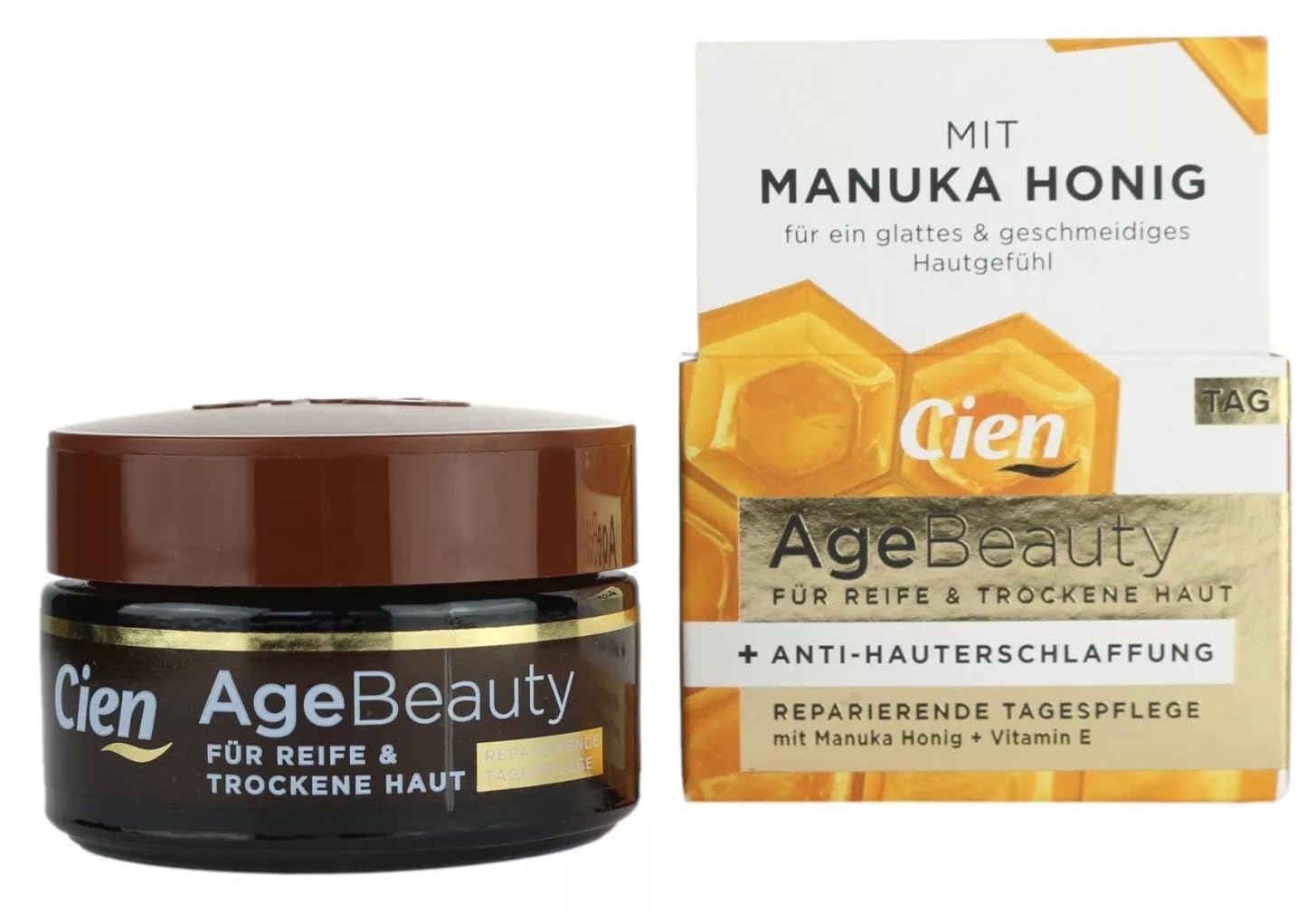 Cien Age Beauty Anti-Ageing Firming Regenerating Day & Night Cream With Manuka Honey + Vitamin E - 50ml (Day Cream)