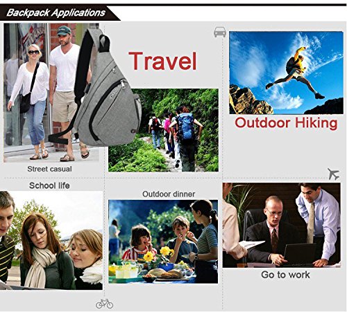 Zaino Monospalla SINOKAL Borsa Monospalla per Uomini Donne Tela Petto Spalla Marsupio Messaggero Zaini con Porta di Ricarica per Sport Outdoor Palestra Viaggi Trekking (Viola)