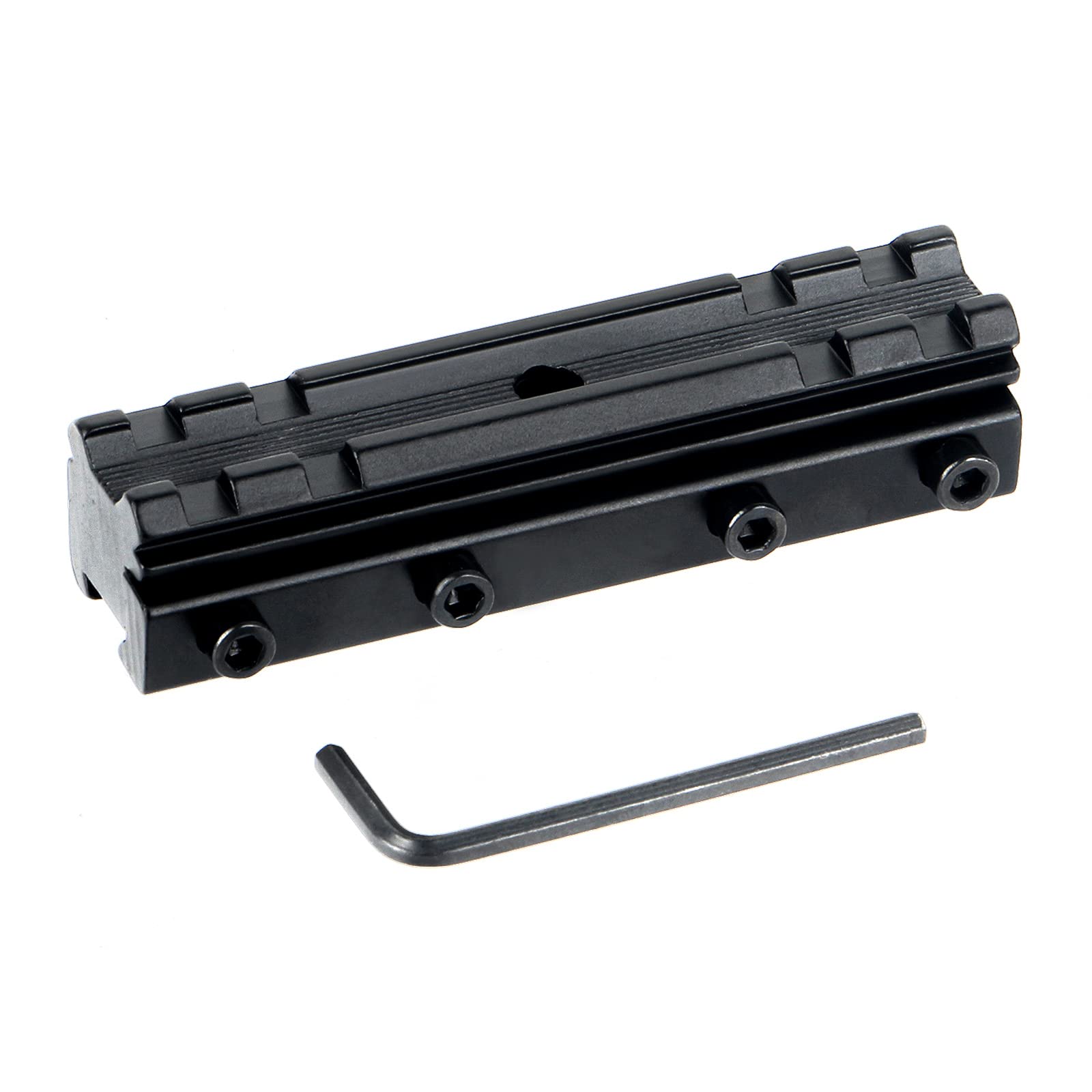 FOCUHUNTER Tactical Rail Adapter 11mm Dovetail to 21mmWeaver Picatinny Scope Mount Bases Rail Extension Adapter with 4 Slots