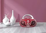 Roxel RCD-S70BT Portable Boombox CD Player with Remote Red view 7