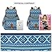 Vbiger Canvas Backpack Casual School Bag Travel Daypack for Girl (Blue)