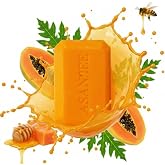 ASANTEE PAPAYA &amp; HONEY Soap Bars with Vitamin C,E and Q10 Skin Cleansing 4.40 Oz New