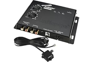 AudioPipe XV-BXP-SUB 15V Car Audio System Digital Sound Equalizer Epicenter Enhancer Restoration Signal Processor Bass Booster w/Remote Knob, Black