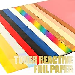 50 Sheets Toner Reactive Foil Sheet for Crafts