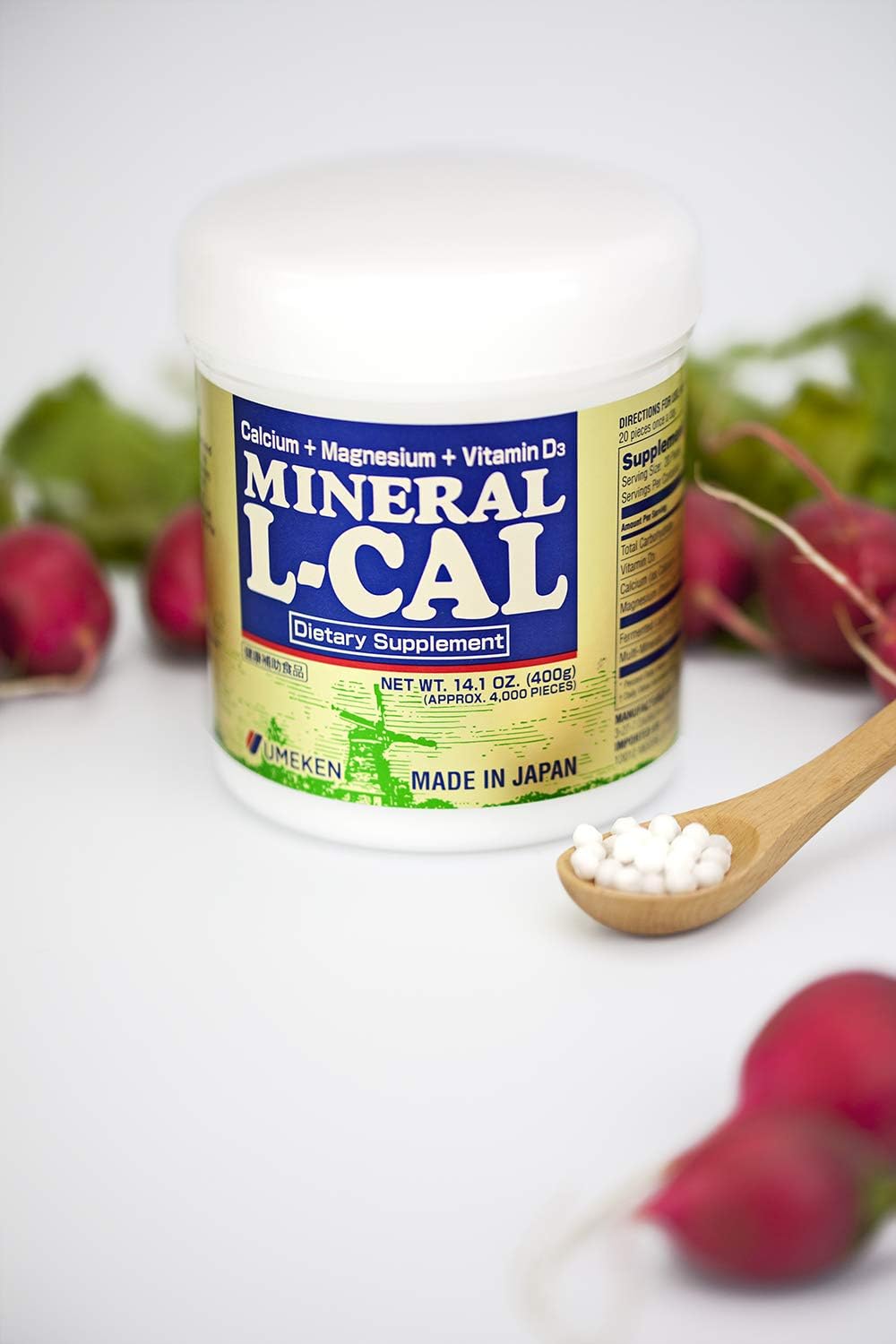 2X Umeken Calcium (Large Bottle)- Enriched with Magnesium, Vitamin D3 and Minerals. 100% Water Soluble and Fast Absorbing. Easy on Stomach. About 12 Month Supply.: Health & Personal Care