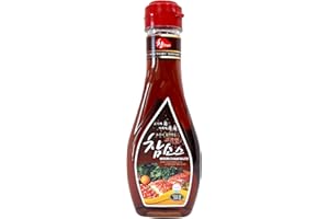 Woori Cham Sauce, Korean BBQ Soy Sauce, #1 Steak Sauce in Korea, Magic Sauce for Korean BBQ, Kalbi, Bulgogi, and Pickles, 참소스 (10.6Oz, 1) (1 Pack)