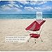 Lightweight Portable Folding Camping Chairs, 330 lbs Capacity Backpacking Beach Chair w/ Carry Bag Compact Heavy Duty Outdoor Travel Sports Lawn Chairs Unique for Hiking Fishing Picnic Red - ALPRANG