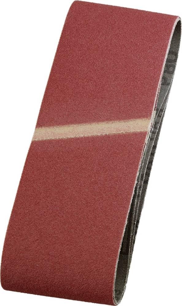 kwb Abrasive Belts 75X457 Mm Made Of High-Grade Aluminium Oxide With 150 Grit, Special Gluing and Flexible Cotton Fabric for Medium-Fine Sanding Of Wood and Metal