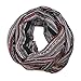 Anika Dali Women's Festival Bliss Shimmer Infinity Scarf, Boho Shawl (Black Diamond Bordeaux Jewel)