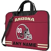Custom Football Laptop Bag Personalized with Name Number Business Briefcase Shockproof Protective Cover for Notebook