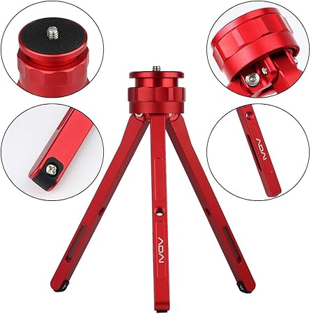 Amazon Co Jp Adai アルミ合金 ミニ卓上三脚 携帯電話プロジェクション三脚ブラケット Zhiyun スタビライザーカメラ Gopro レッド Cameras