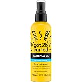 Got2b Curled Hair Spray Oil, 4oz, for curl types 3-4, curly and coily hair, helps control frizz and nourishes the scalp