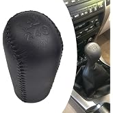Hacreyatu Leather Gear Shift Knob for Toyota Hilux Mk6 MK7 Sr5 Vigo Revo Pickup Fortuner (5 Speed)