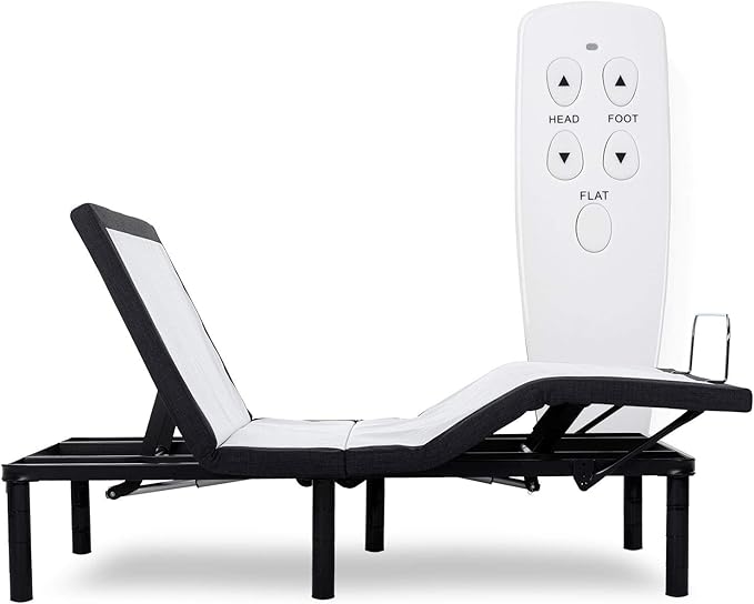zzZenSleep Adjustable Bed Base Frame with Wireless Remote