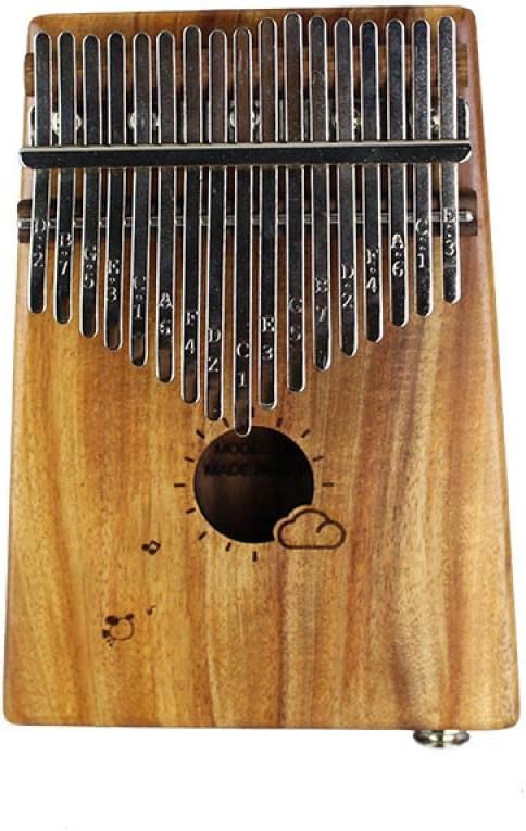 Kalimba17 key Thumb Piano Solid Mahogany Portable Finger Piano Painted Cartoon Teclado Musical Midi Keyboard Piano Keyboard Present Gift, CLOUD