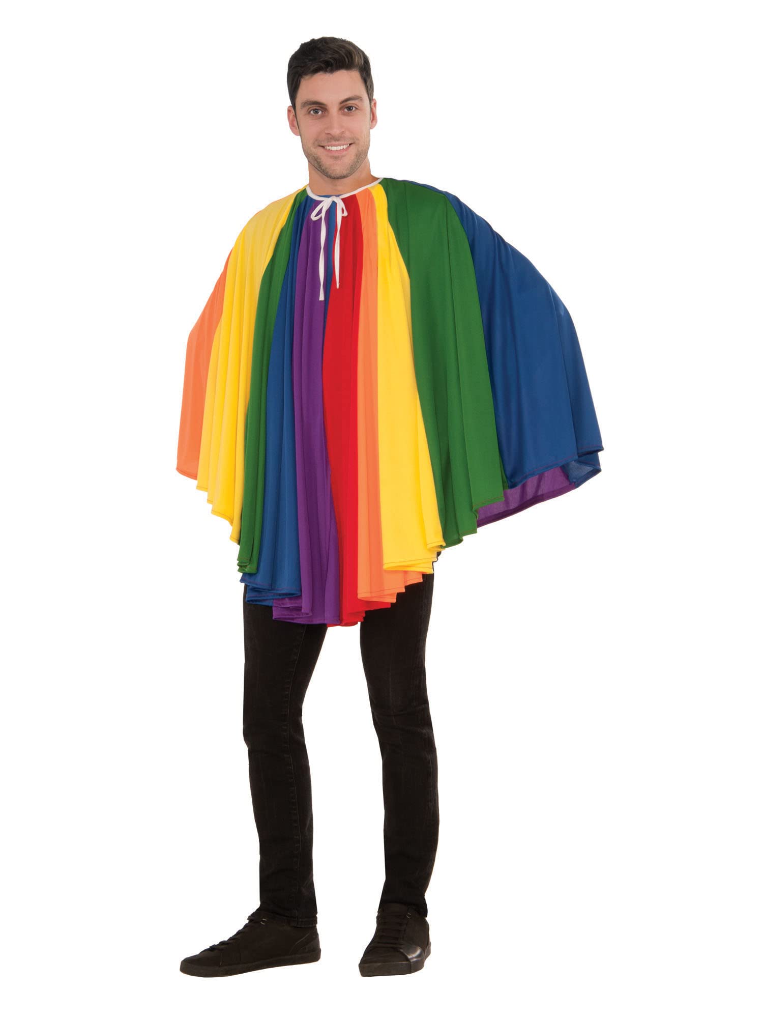 Forum Novelties 76813 30-Inch/76 cm Rainbow Short Cape (One Size) World Book Day Halloween Halloween